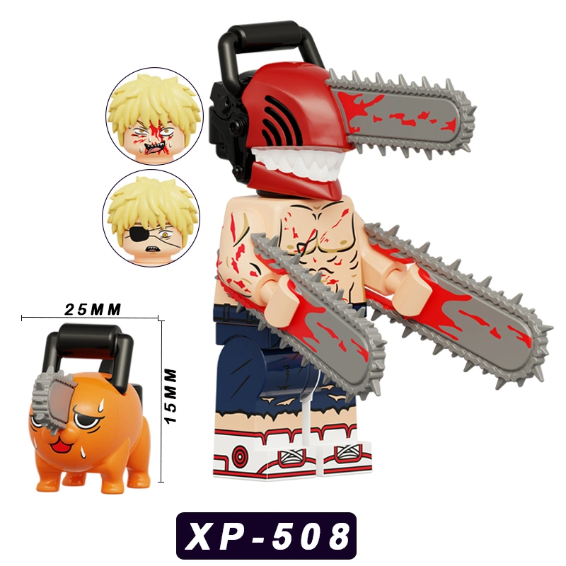 Anime Chainsaw Man Mini Building Blocks Action Figure for Kids Toy