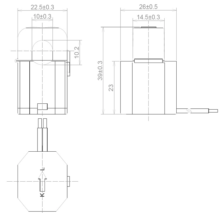 10mm 15A Hall Effect Sensor Split Core AC DC Current Sensor