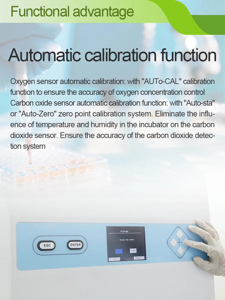 Laboratory CO2 Carbon Dioxide Shaker Cell Culture Air Jacket and Gas Laboratory CO2 Incubator