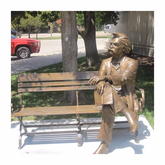 屋外装飾用のカスタムメイドの等身大ブロンズロディーノ彫刻