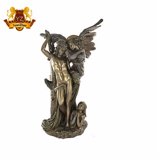 ロストワックス鋳造プロセスを使用した西洋の宗教人物、聖セバスティアヌスの等身大ブロンズ彫刻