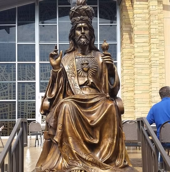 聖ヨセフの等身大ブロンズ庭園像が販売中